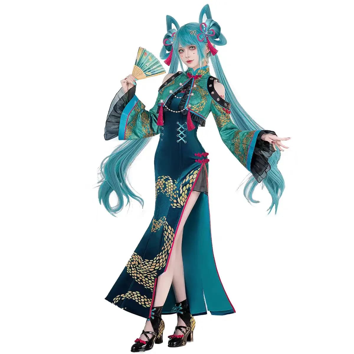 Playing Dress Souls Carnival Uniforms for Halloween Celebrations 2025 New Costume Cosplay Miku Cheongsam Theme Snake