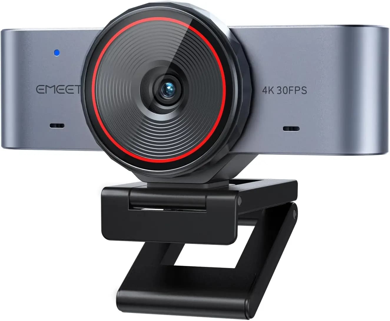 4K Webcam with 1/1.5" Sensor, Metal Body, 0.2s Autofocus, Privacy Cover, Dual Mics for Meetings & Streaming