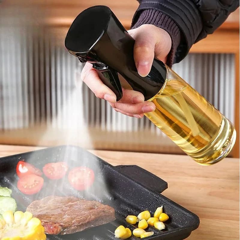 Bottiglia Spray per Olio ad Alta Pressione, Erogatore Continuo per Uso Domestico e in Cucina, Ideale per Friggitrice ad Aria