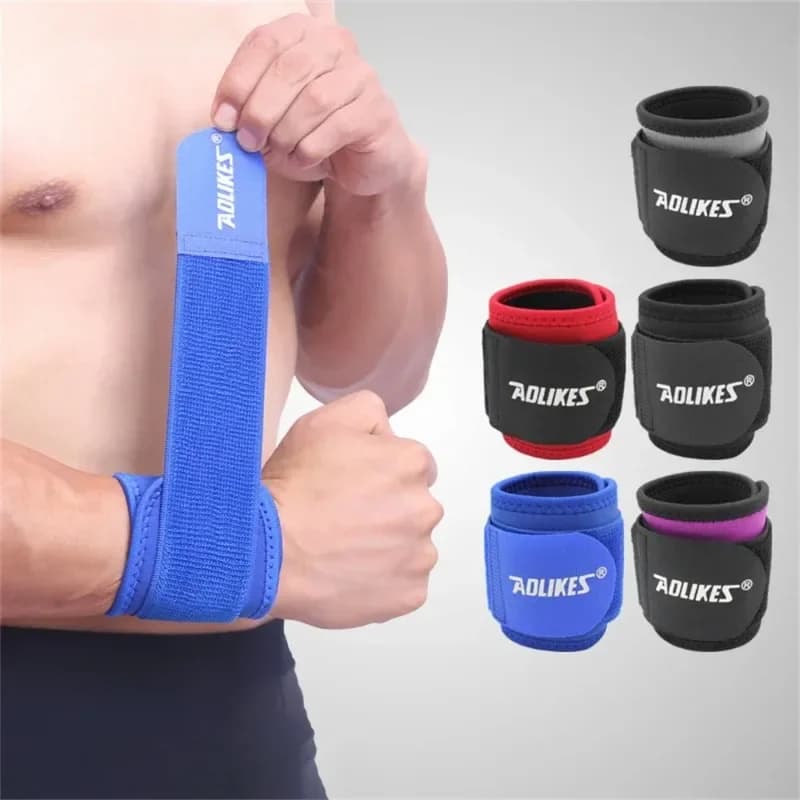 Polsino a compressione da polso Supporto sportivo da polso per supporto fitness Cinghie per tutore Sollevamento pesi Polsi Avvolgimenti Protezione