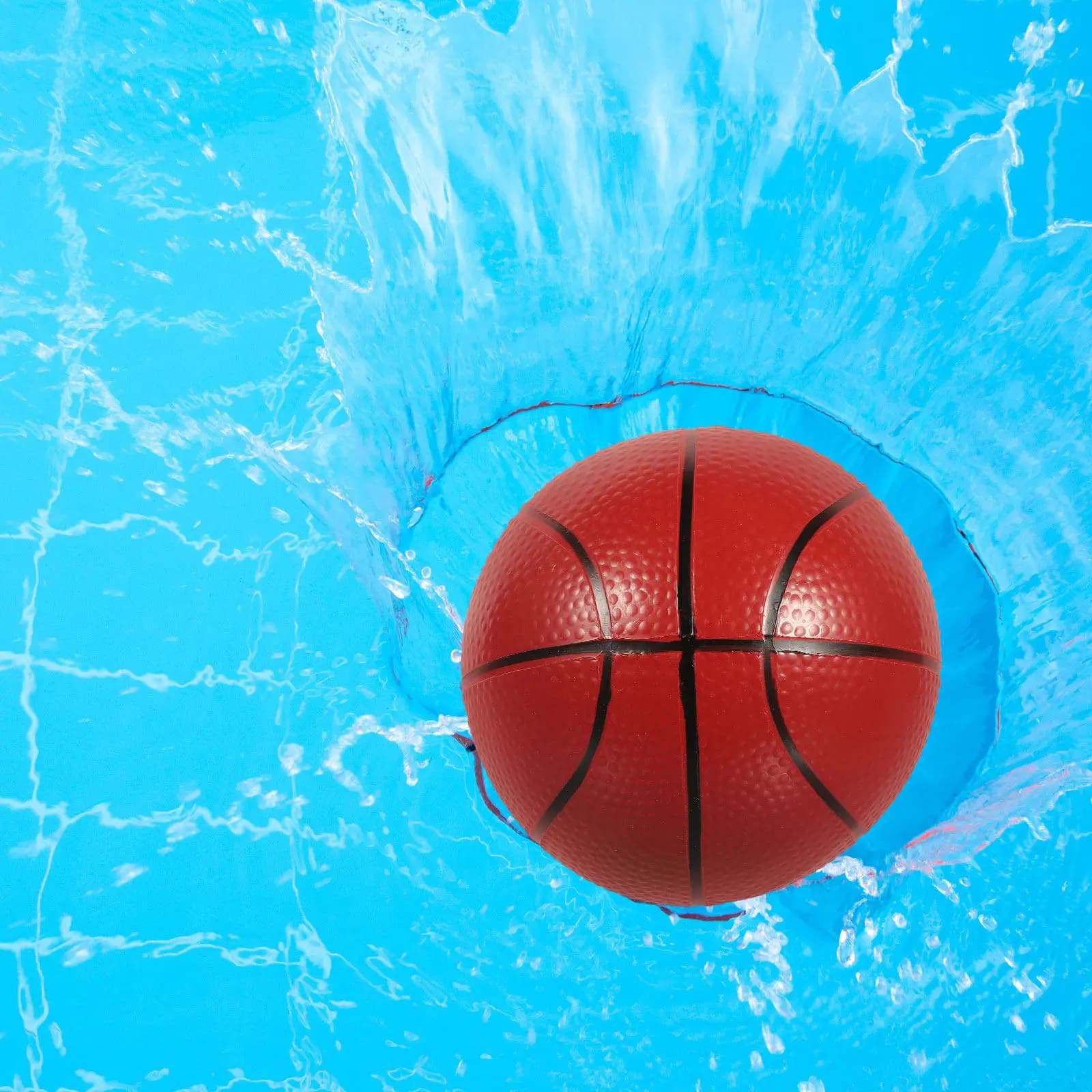 Set Mini Pallacanestro per Piscina, Materiale in Gomma Sicuro, Accessori per Giochi da Spiaggia e Piscina per Bambini, Palloni da Basket, Giocattoli Sportivi