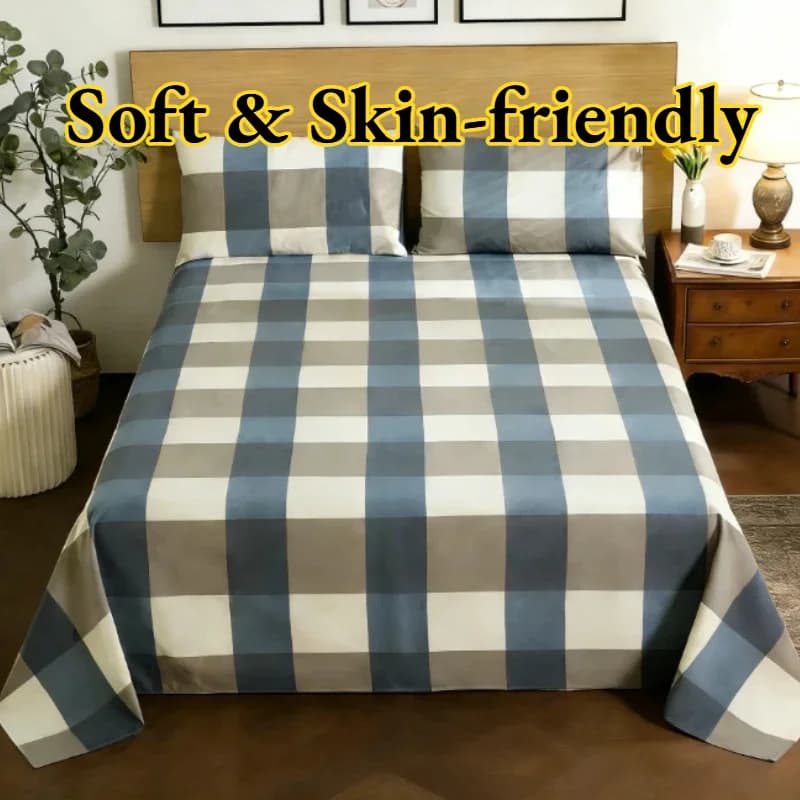 Single / double bed linen in soft cotton, breathable and delicate on the skin, comfortable for all seasons, easy to clean and durable.