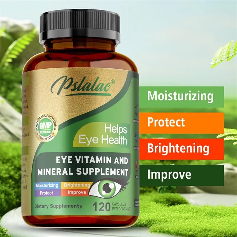 Eye vitamin supplement with lutein - Contains lutein to support eye health, relieve eye fatigue and improve visual clarity
