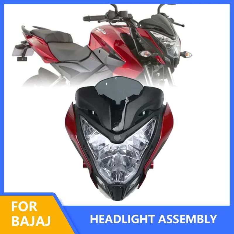 Lampada della luce della testa del motociclo adatta per BAJAJ Pulsar 150 200 PULSAR150 PULSAR200 Faro del faro Montaggio Indicatore di direzione Parafango