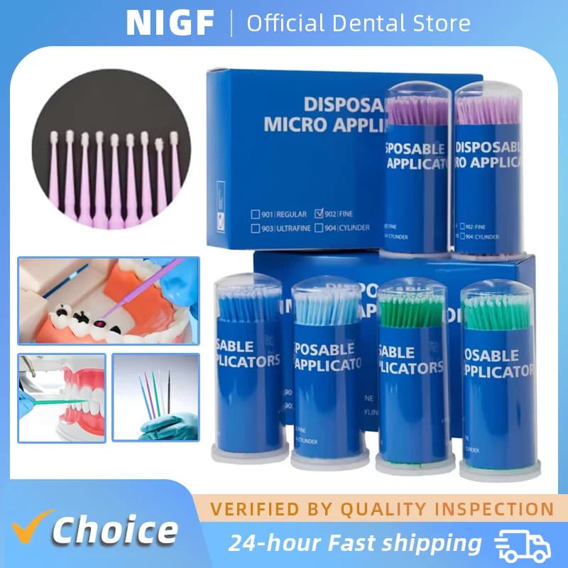 Micro Dental applicators Cotton Tampon Sticks for Mascara Micro disposable brush Denti Oral Materials Dentist dentistry Supplies
