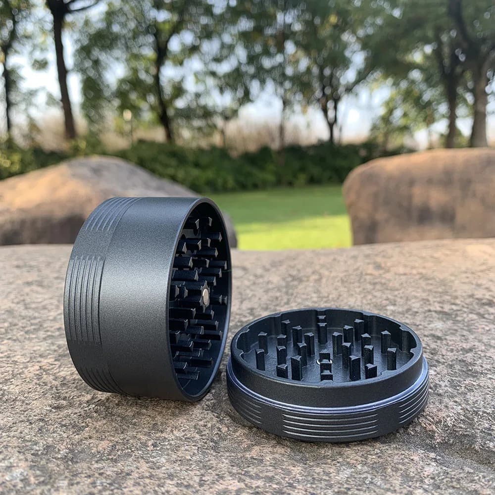 63mm NON-Stick Ceramic Coated Herb Grinder Tobacco Metal Smoke Spice Crusher Mill Rolling 2.5 Inch Metal Grinder