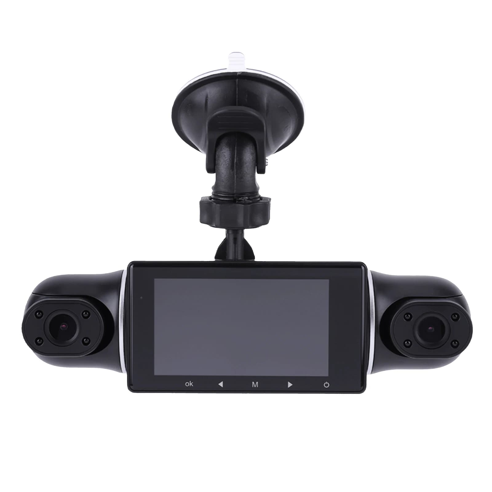 Dash Cam a 4 Canali 1080P, Registratore Video Anteriore e Posteriore, Monitoraggio Parcheggio 24H, Telecamera per Auto