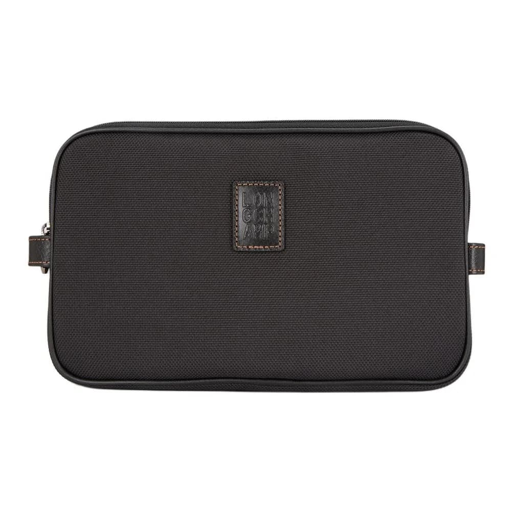 LONGCHAMP Boxford Recycled Polyester Canvas Makeup Bag Women's Black L1005080001