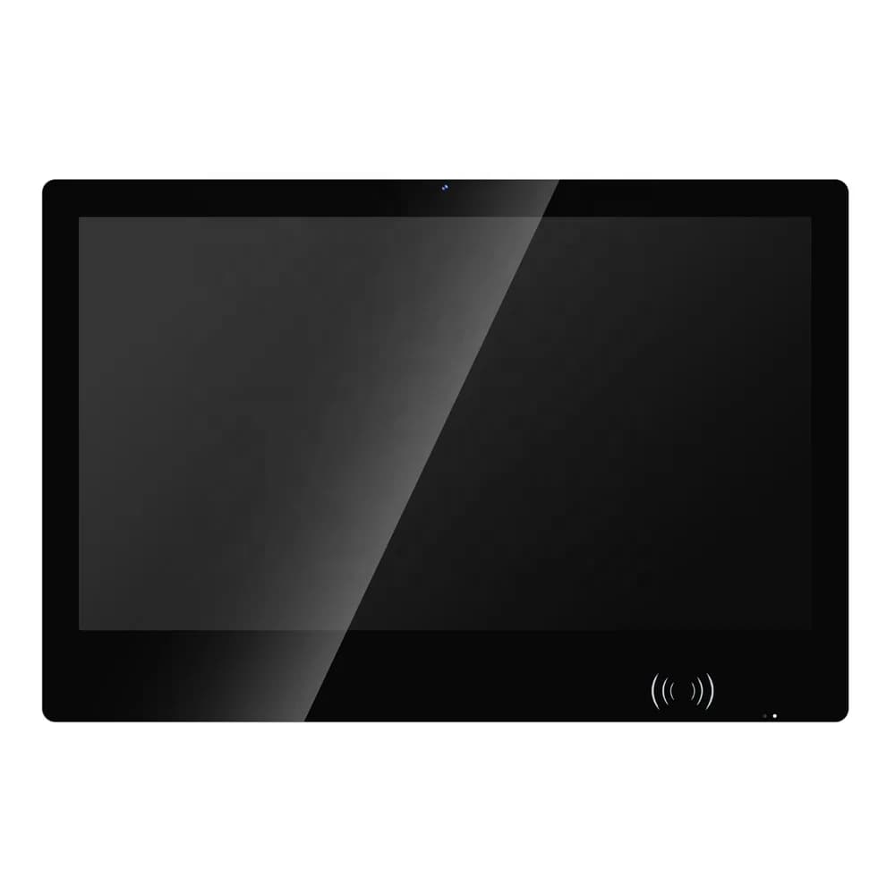 PC industriale tutto in uno con pannello touch capacitivo da 15,6 pollici con supporto a parete con scheda IC ID funzione NFC disponibile Uso Win10 Android