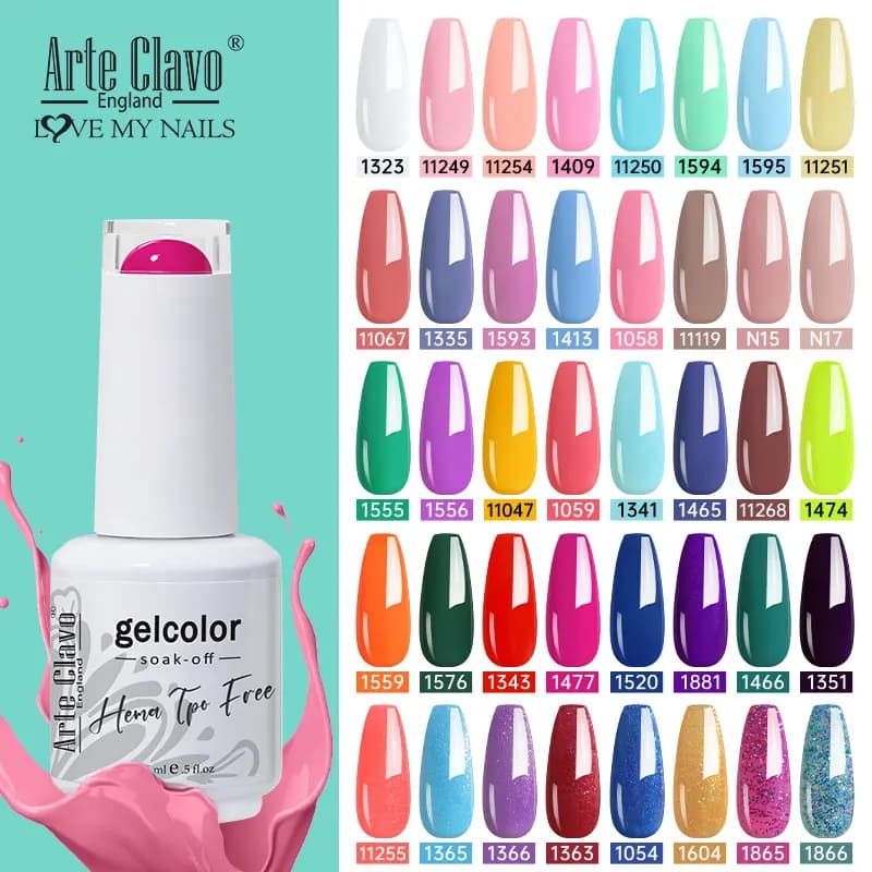 Arte Clavo Set di smalti gel da 15 ml Semi-permanente Vendita calda estiva Smalto gel per unghie Lacca Soak Off Smalto gel per unghie UV LED