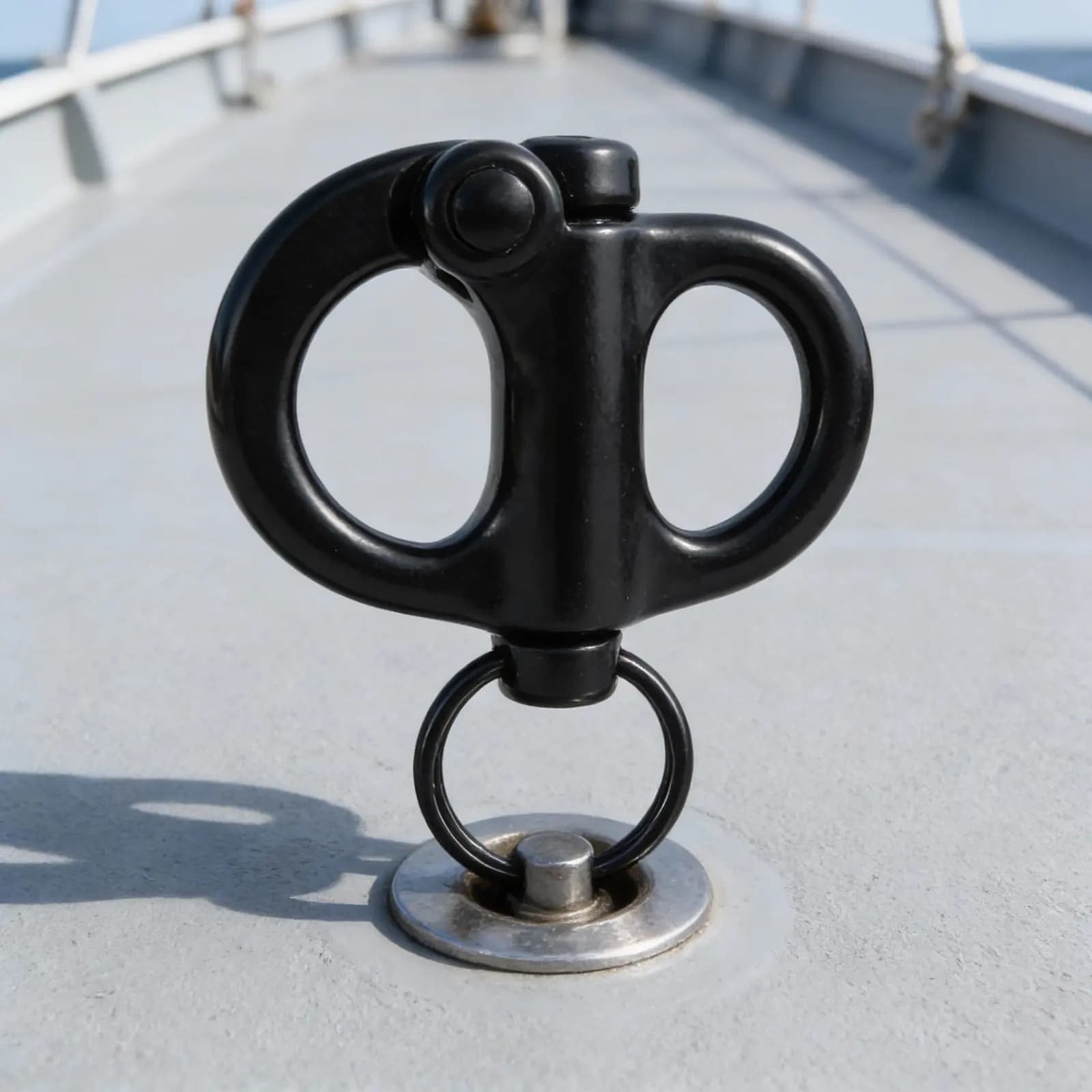 2 Pezzi Grille a Scatto in Acciaio Inossidabile per Uso Marino, a Molla, a Sgancio Rapido, per Attrezzatura Nautica, Fissaggio Imbarcazioni, Clip Ancoraggio Yacht