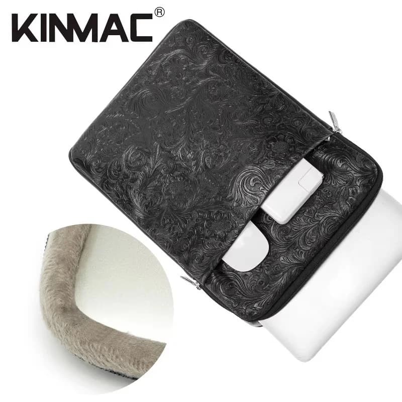 Borsa per Laptop Marca Kinmac 12, 13.3, 14, 15.6, 16 Pollici, Custodia Antiurto in Pelle PU per MacBook Air Pro e Computer