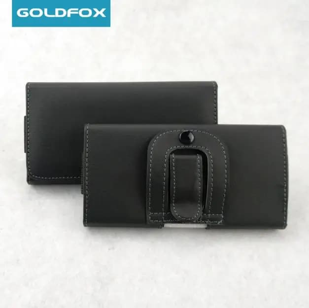 Custodia in pelle per telefono per Xiaomi Samsung S21 S20 iPhone 13 Borsa per cellulare da uomo Fondina universale per cintura da 5,0-6,5 pollici