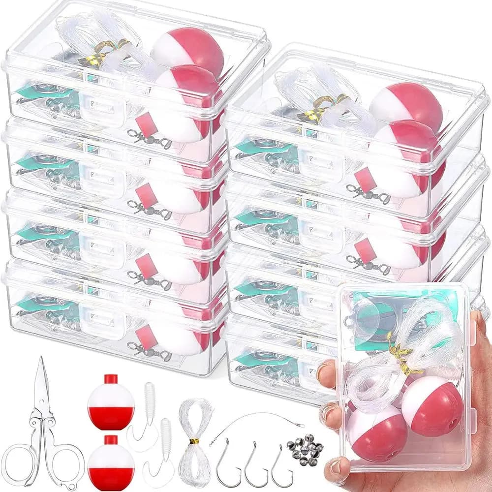 Compact Survival Fishing Kit, Mini 8 Set Fishing Equipment Boxes With Essential Equipment For Beginners, Perfect Outdoor Summer Gifts