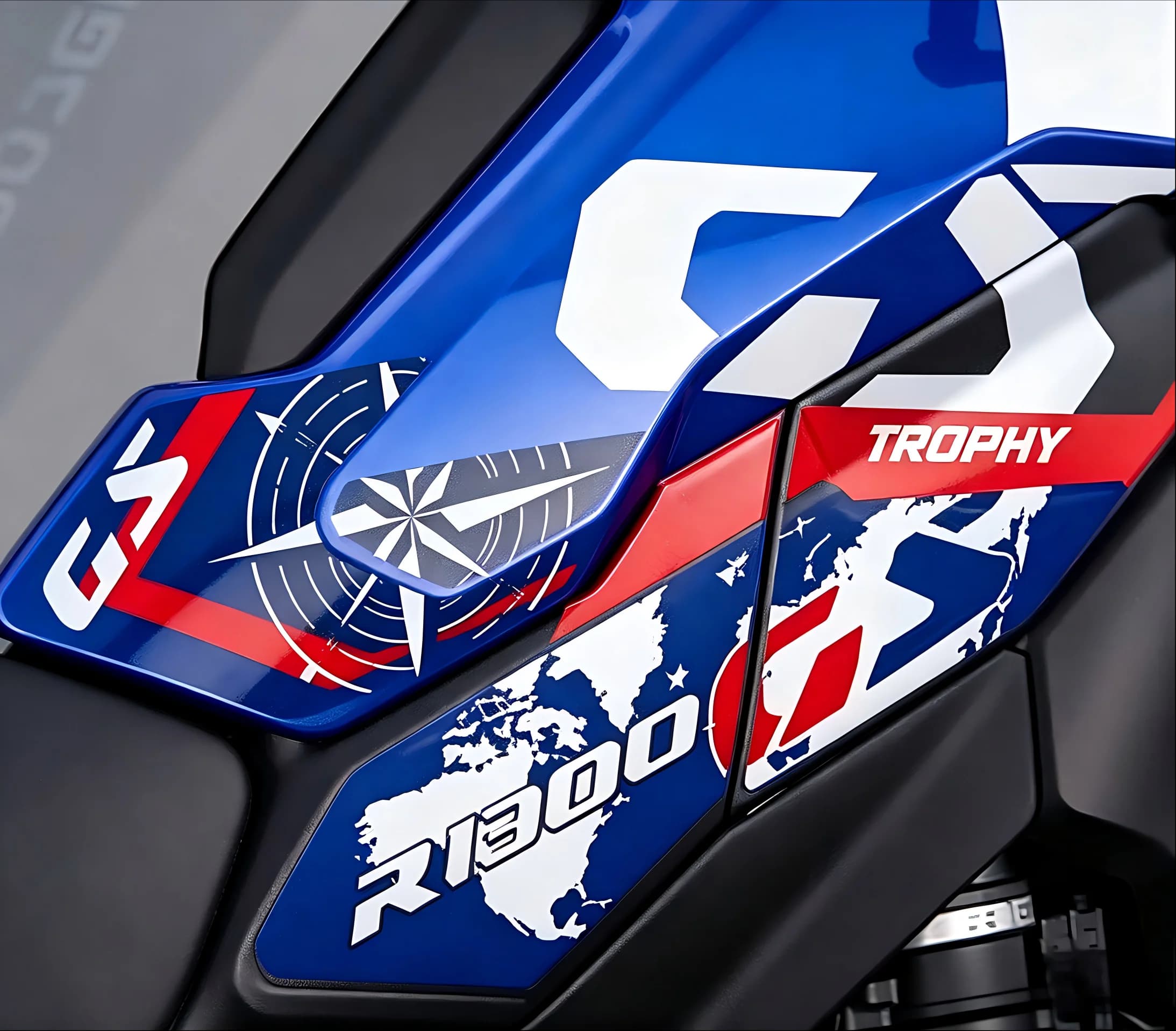 Aftermarket 3D Tank Pad Decal Sticker Fits R1300GS Adventure Trophy Triple Black Option 719 2023+
