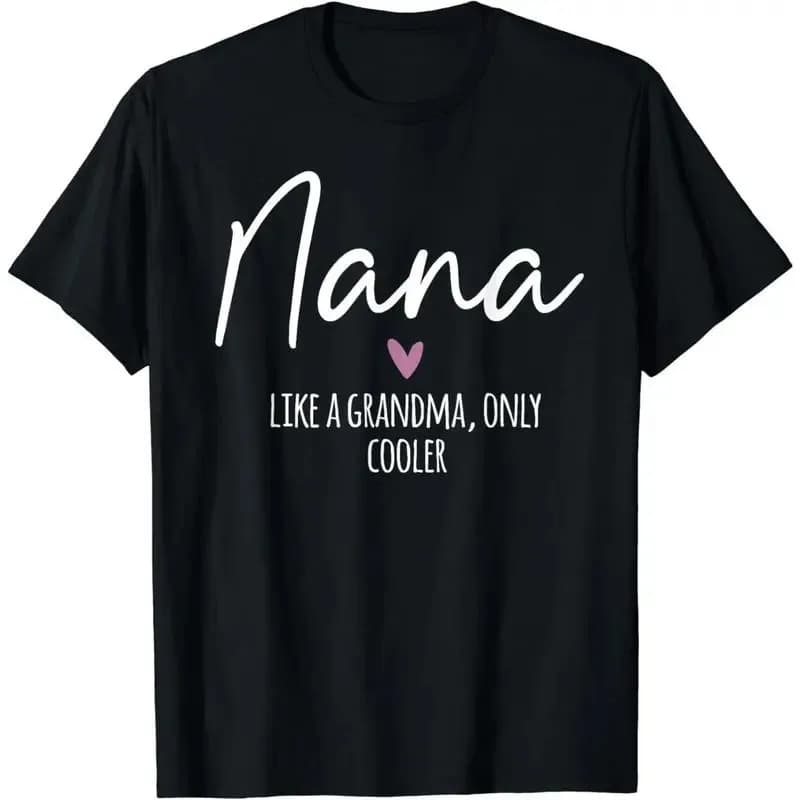 Cotton Heart Design T-Shirt for Grandma, Cool & Comfortable for Mother's Day