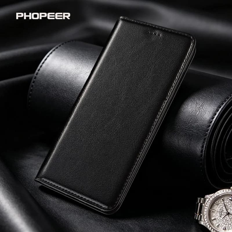 Luxury Genuine Leather Case for Huawei Honor 500 400 300 Pro Smart Global Lite Ultra Horse skin texture card pack phone case