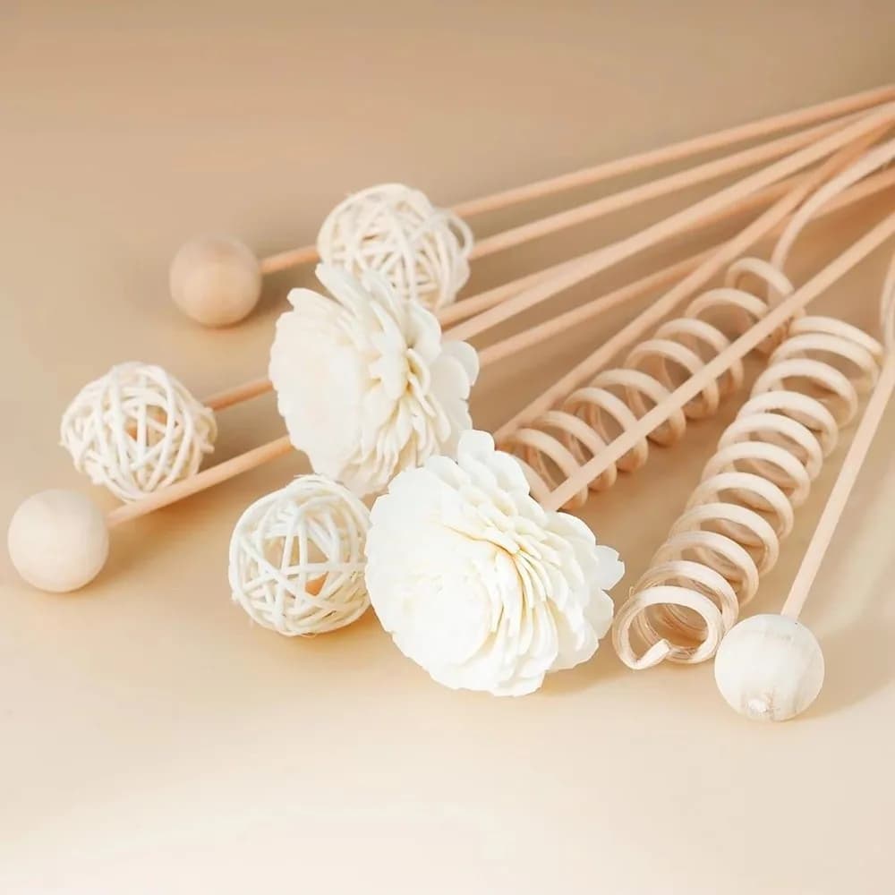 9Pcs Long-lasting Aroma Stick Expansion Stick Refreshing Sleep Fragrance Diffused Aroma Diffuser Refill Stick Slowly Volatile