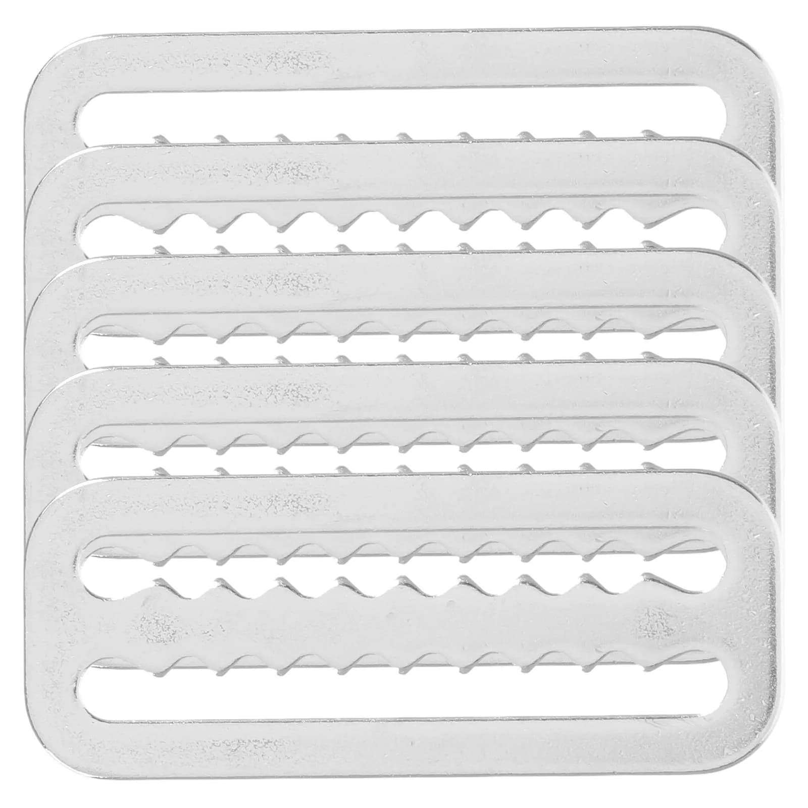 5 Pezzi Fibbie a D Dentellate in Acciaio Inossidabile per Immersioni Subacquee, Snorkeling, Cinghie, Ferma-Pesi, Fermacorda, Attrezzatura Outdoor