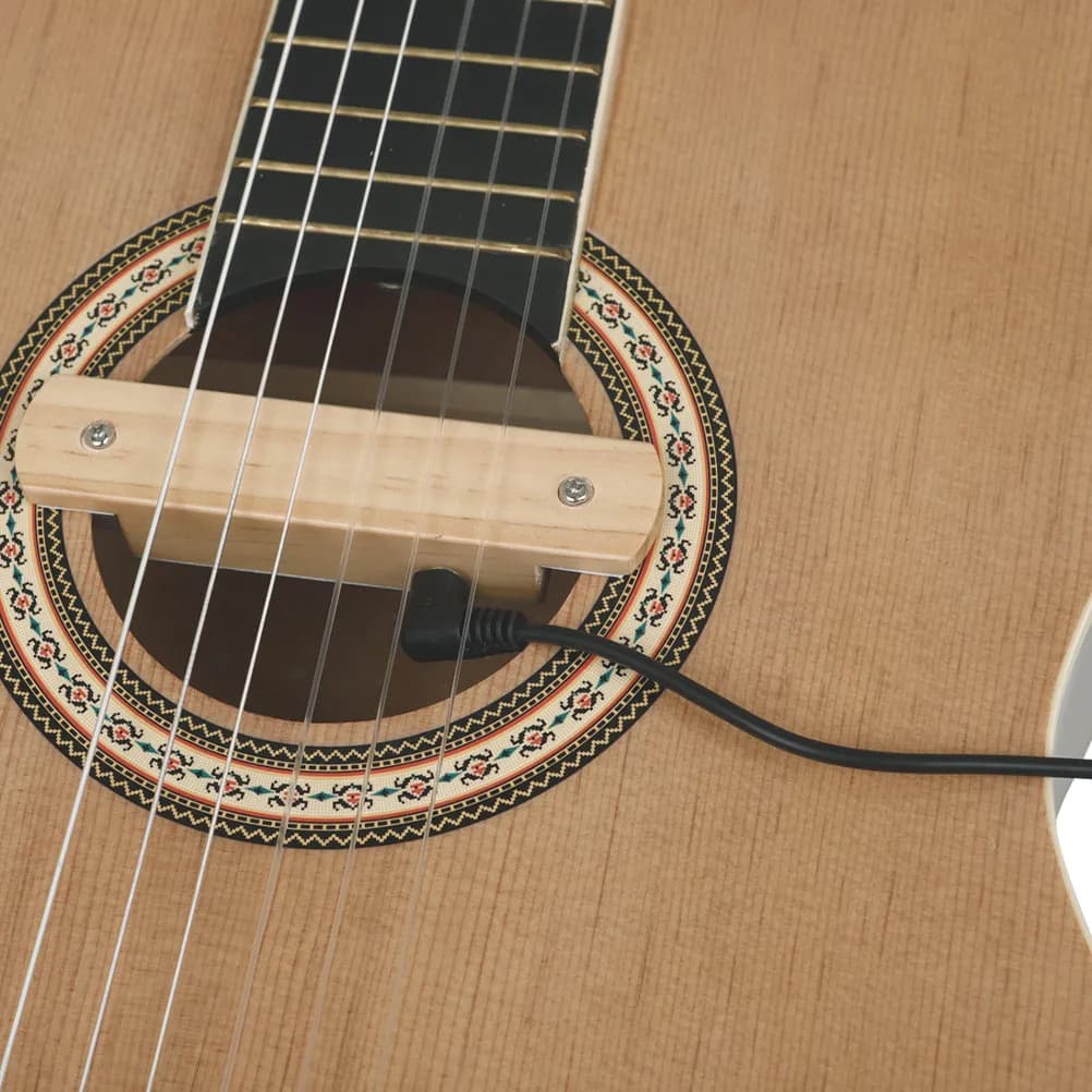 Pickup per Foro Acustico in Legno per Chitarra Acustica, Ukulele, Chitarra Classica - Facile Installazione Senza Foratura - Pickup Acustico per Mandolino
