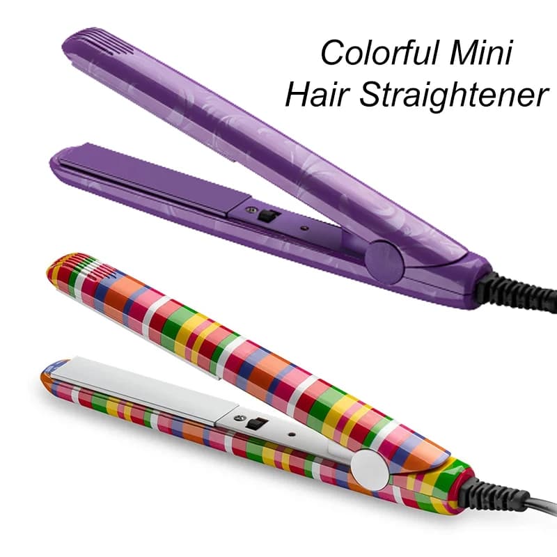 Mini colored hair plate, new ceramic plate for curling and wavy, portable hair curler for women, tool for hairstyles from salon.