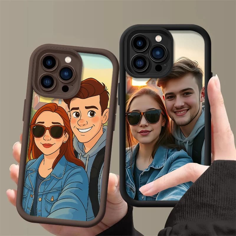 Cover Protettiva Personalizzabile Fai-da-te con Foto per iPhone 17 16 15 14 13 12 11 Pro Max Air SE X XS XR