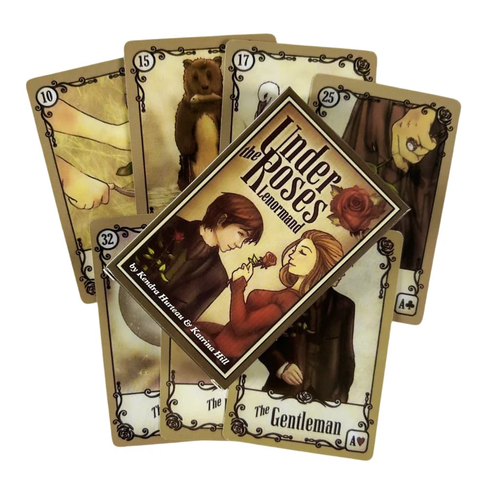 Under The Roses Lenormand Cards A 39 Carte Oracle Tarocchi Inglese Divinazione Edizione Mazzo Giochi Borad