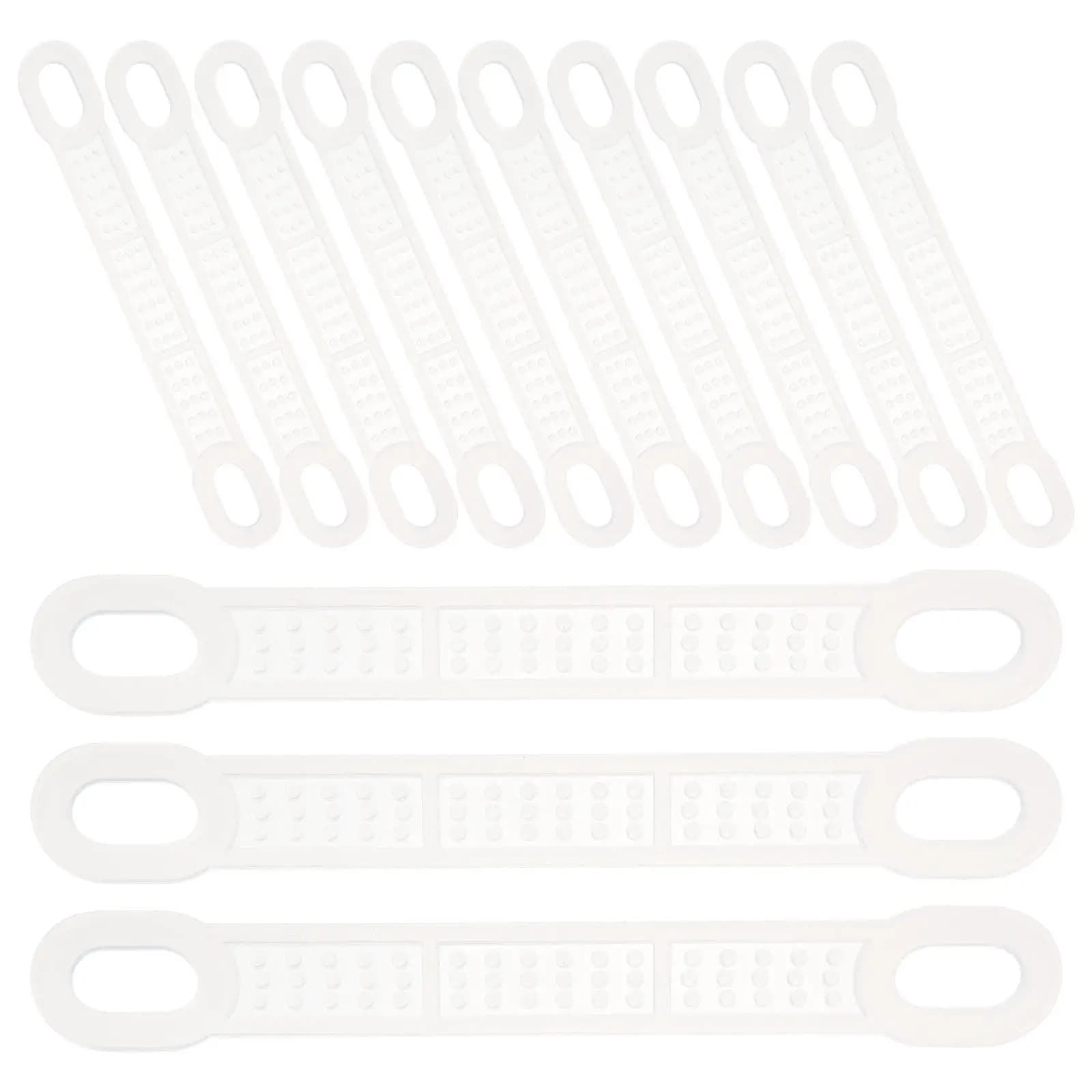 50 Pezzi di Impugnature in Silicone Riutilizzabili per Appendiabiti, Strisce Antiscivolo per Casa, Ufficio, Hotel, Negozi al Dettaglio, Accessori per Abbigliamento
