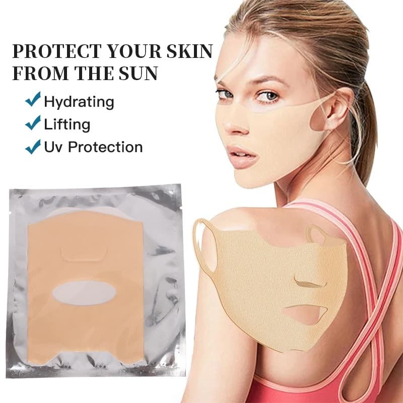 Maschera solare da golf 1 pezzo, protezione UV, per sport all'aperto, ciclismo, corsa, cura della pelle