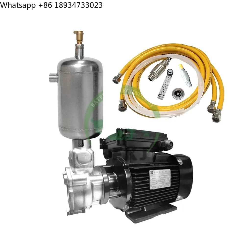 Un set completo di pompa per gas disciolto con ozono, pompa per miscelazione aria e liquido, generatore di micro bolle 0,55KW 1 M3/h
