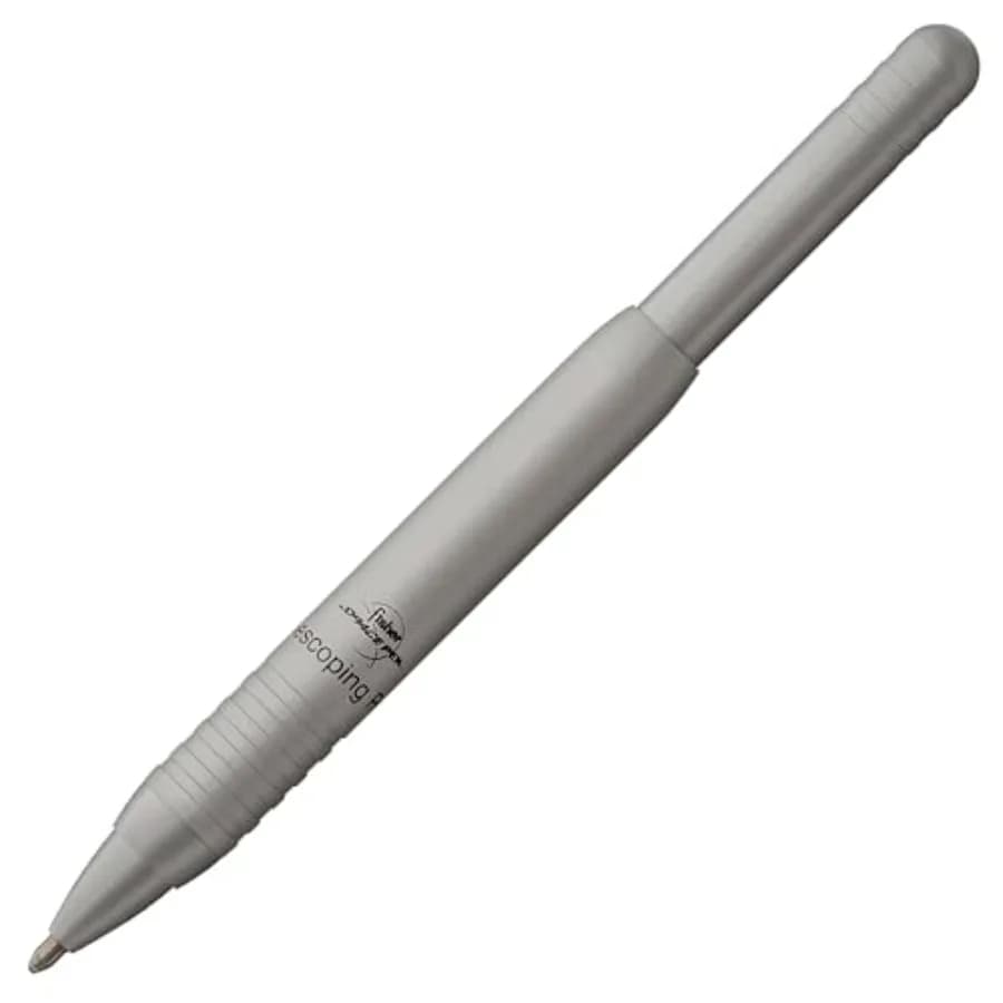 Space Pen Penna Telescopica a Pressione, Dimensioni Compatte, Scrive Rovesciata e in Temperature Estreme, Inchiostro Nero Scorrevole