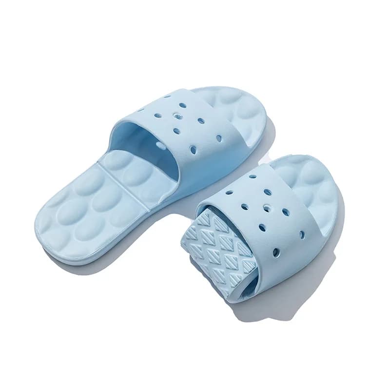 Women's Pleated Slippers Portable Travel Sandals Couples Soft slides for interior EVA Zapatos non-slip beach shoes