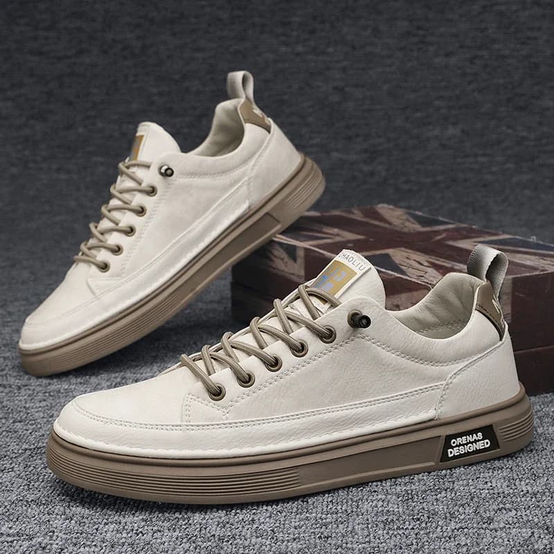 2025 Scarpe da ginnastica casual da uomo Scarpe da ginnastica in pelle Scarpe comode per passeggiate Escursionismo Jogging Sport Uomo Scarpe da ginnastica Scarpe da uomo Zapatillas Hombre
