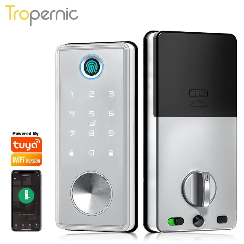 cerradura Inteligente serratura per impronte digitali porta Tuya WIFI TTlock Bluetooth catenaccio serratura elettronica intelligente