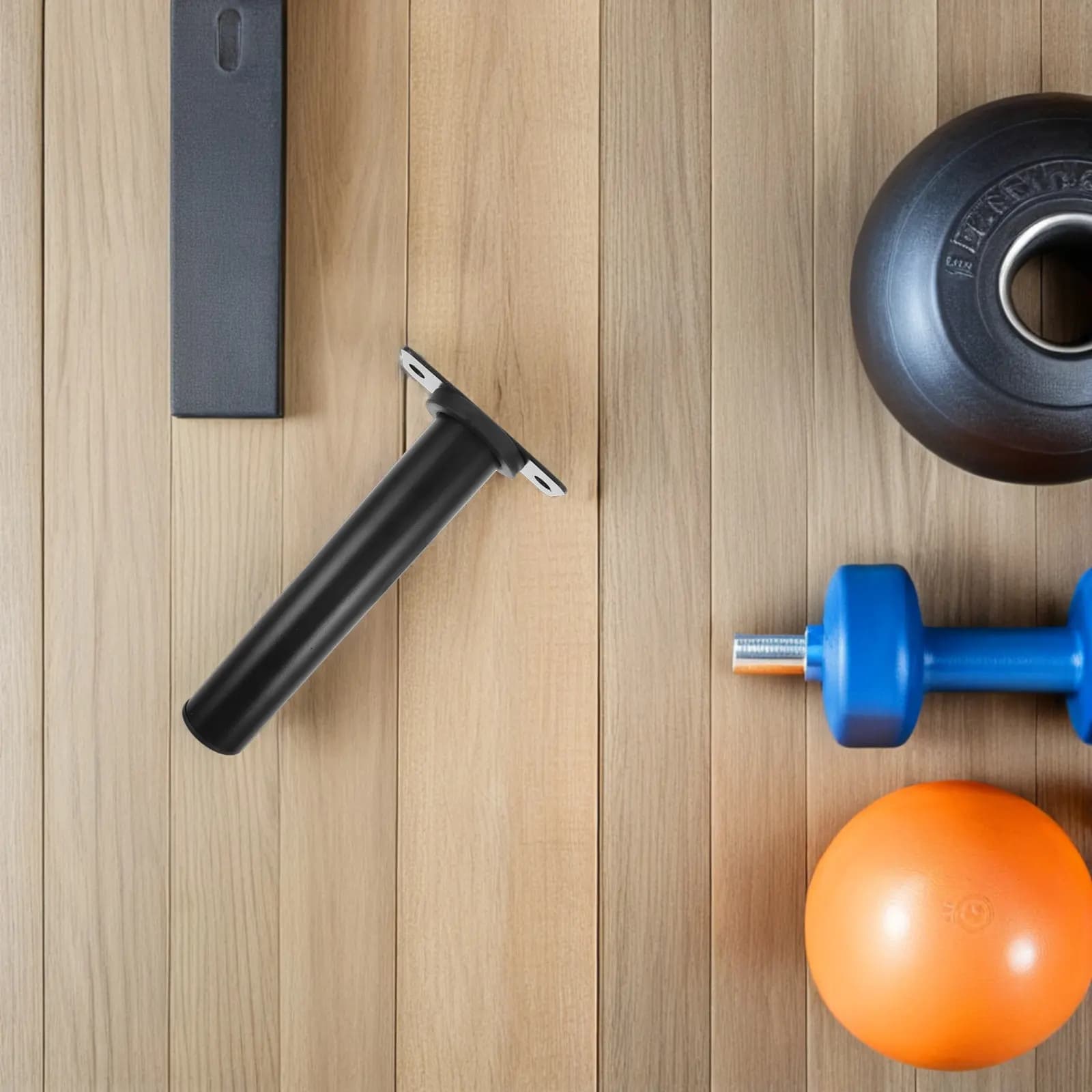 Weight Plate Holder Wall Mounted 48Mm Hole Diameter Barbell Plates Holder for Home Gym Wall Mount Strength Training Plate