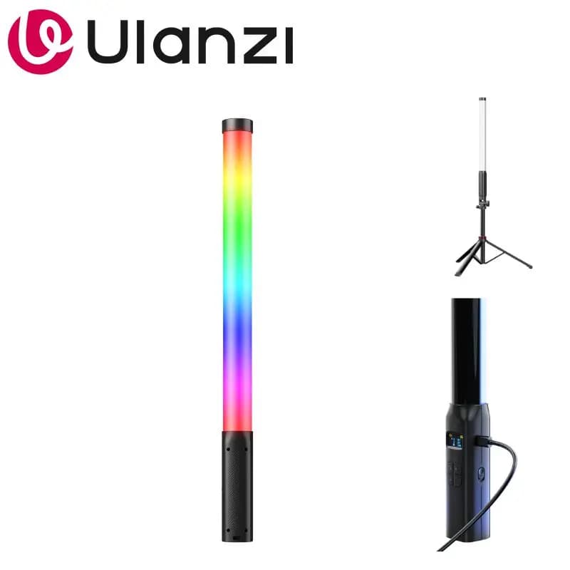 Ulanzi VL119 10W RGB Stick Light, Luce LED Video Colorata a Bacchetta, CRI 95+, 2500K-9000K, Luce Tubolare Portatile per Studio Fotografico