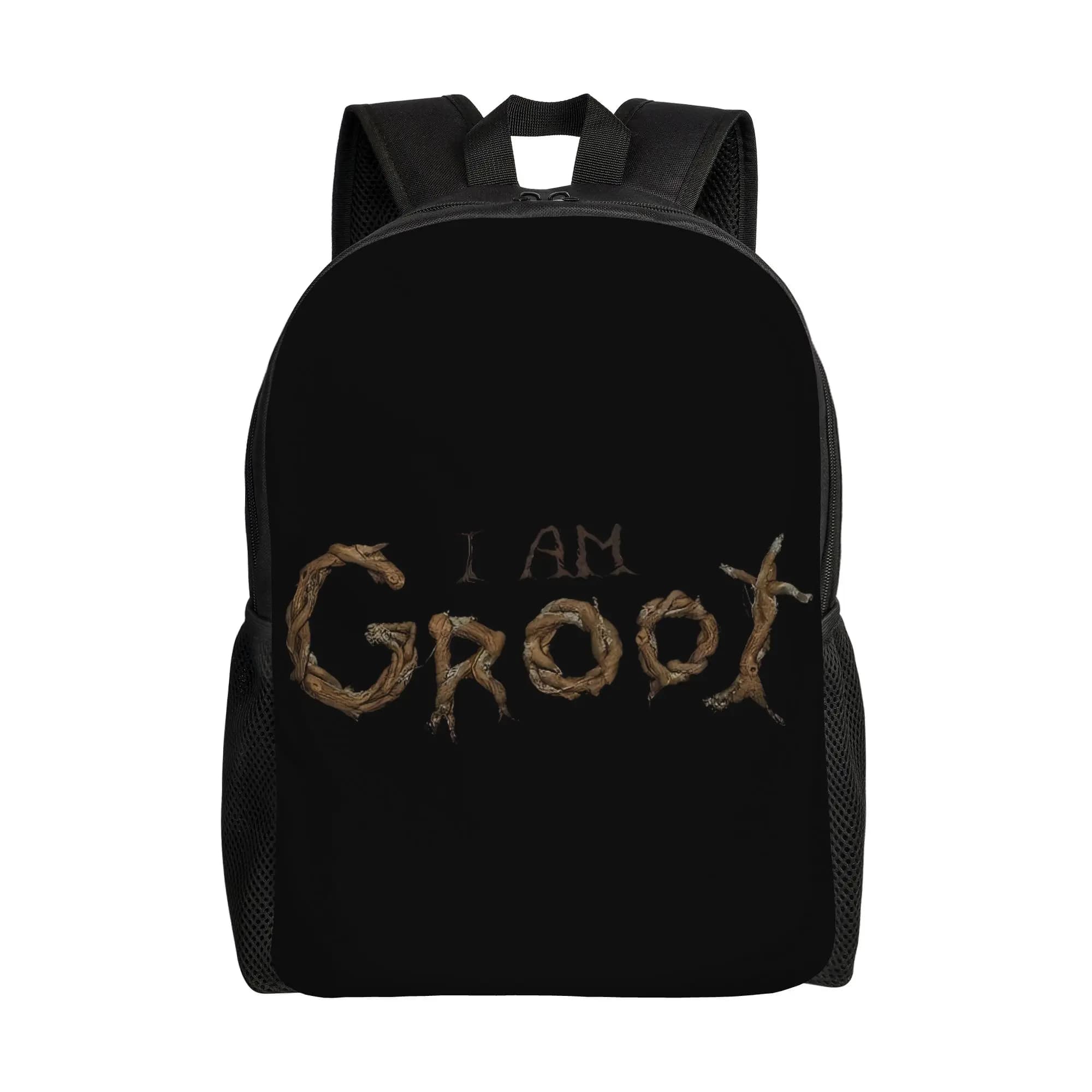 Zaino Marvel per il ritorno a scuola I Am Groot Text Art Retro Zaino lavabile