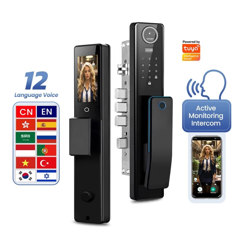 Serratura Intelligente WiFi Kadonio a Prezzo di Fabbrica, Completamente Automatica con Funzione Videochiamata e Riconoscimento Facciale