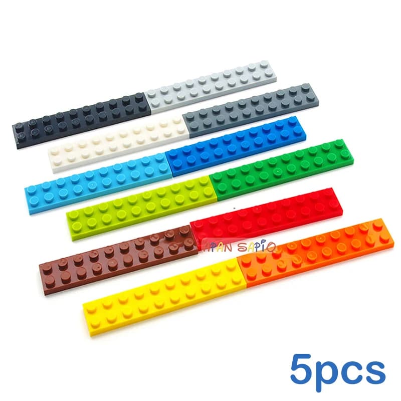 5 pz/lotto Blocchi FAI DA TE Mattoni Da Costruzione Sottile 2X10 Assemblaggio Educativo Giocattoli di Costruzione per I Bambini Formato Compatibile Con Il Marchio