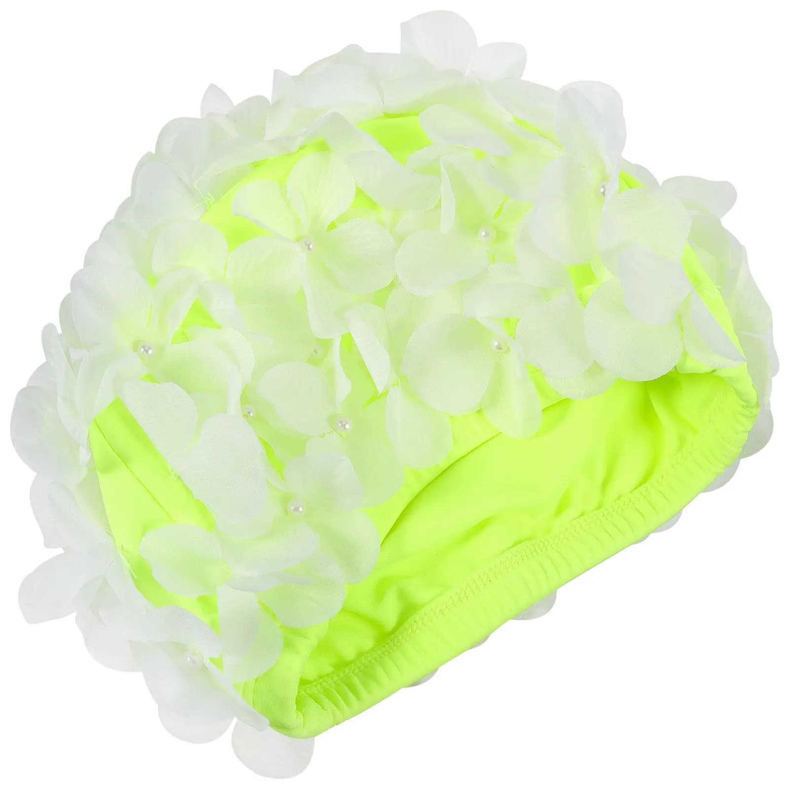 Floral Swimming Head for Women, Anti-slip and Resistant to wear, Pool and Spa Hair Protection, for Long Hair and Courts