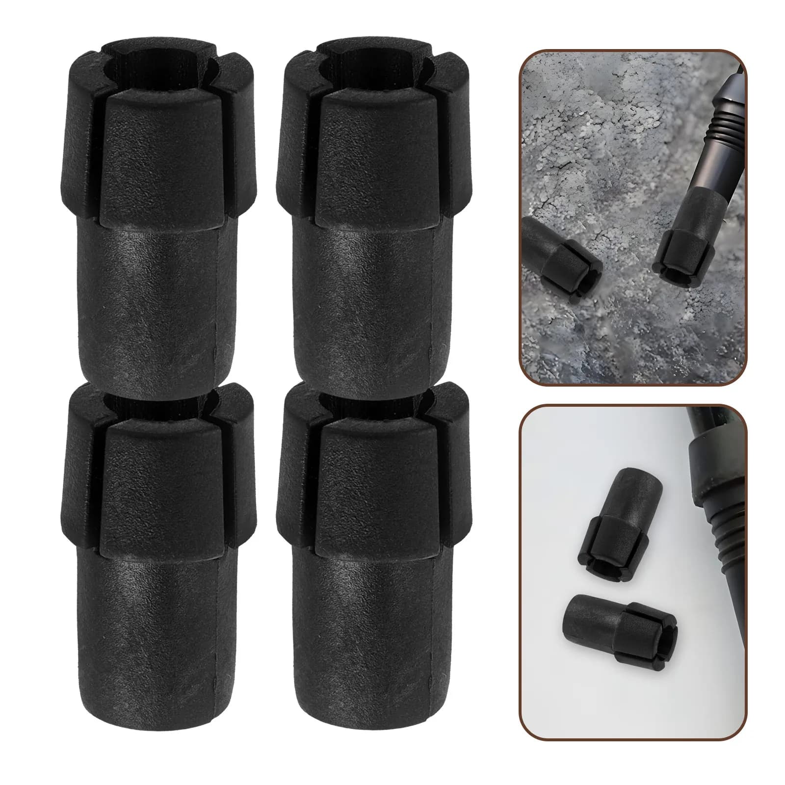 Set di 10 Accessori per Bastoncini da Trekking, Connessione Rapida e Sicura, Impugnatura Antiscivolo, Attrezzatura da Escursionismo Universale