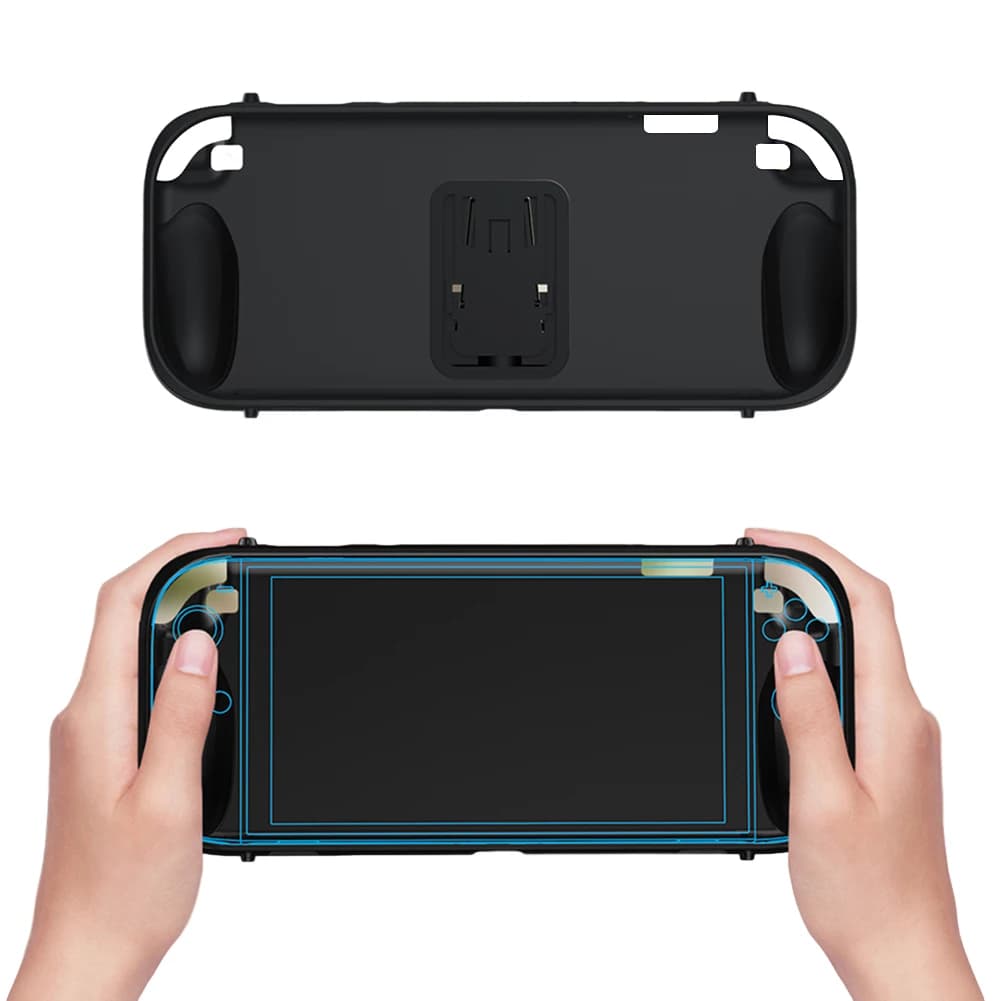 Custodia in TPU con supporto per Nintendo Switch 2, cover protettiva antiurto e antigraffio per console da gioco portatile Switch 2