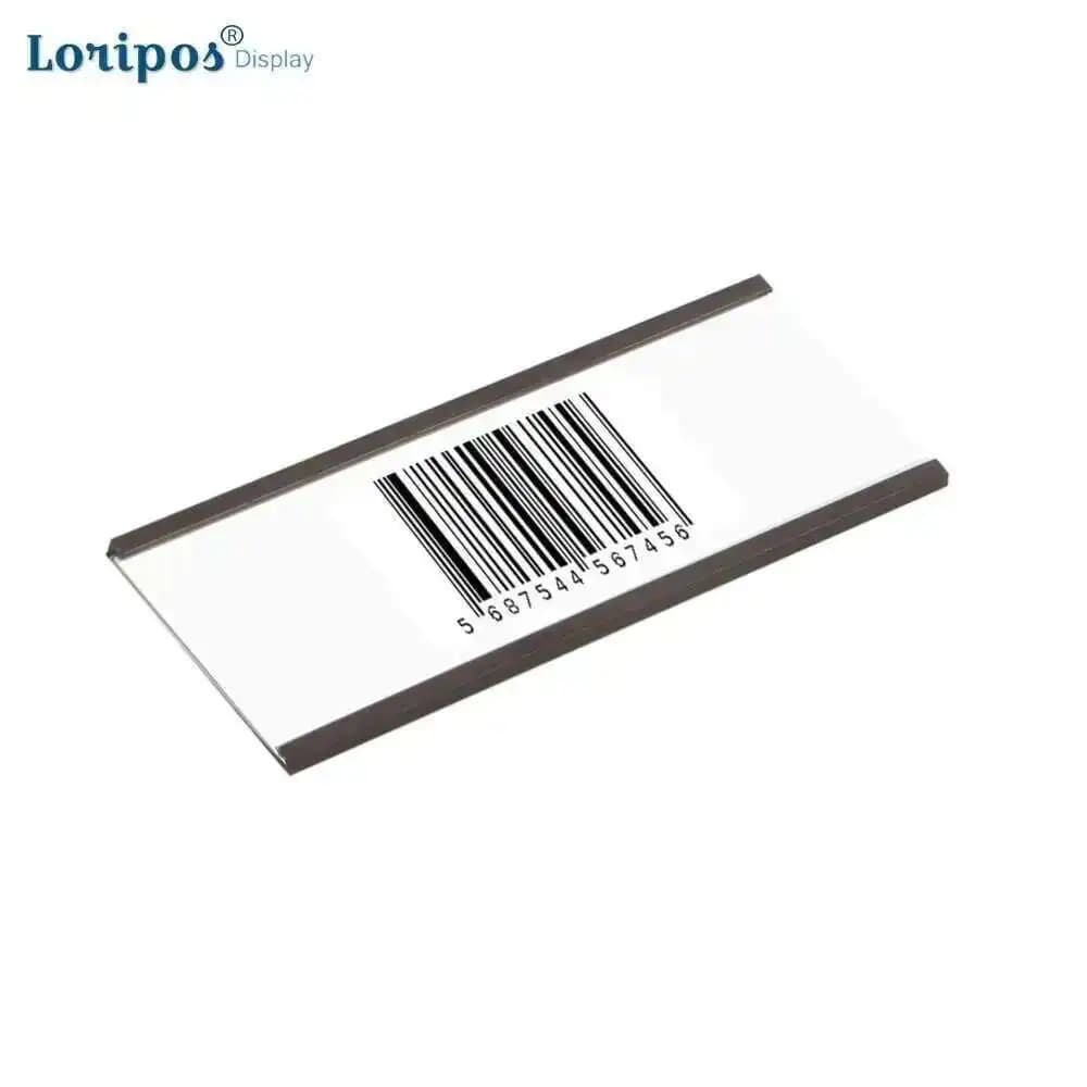 Striscia porta etichette magnetiche con profilo a C con magnete in gomma di carta Pvc magneti flessibili lunghezza etichetta scaffale 100mm