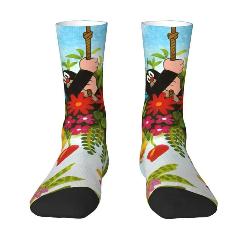 Custom Men's Socks The Little Mole Funny Unisex Socks with 3D Print Nice cartoons