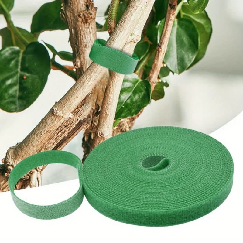 1pc plant nylon zip tie botanical garden root vine fixed self-adhesive cutting Velcro strap charging cable storage rope