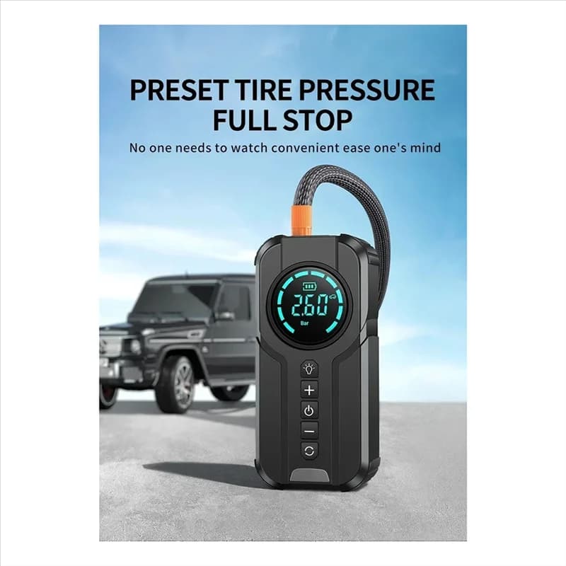Superior-Per Avviamento di emergenza per auto Pompa d'aria Accumulatori e caricabatterie di riserva Illuminazione Compressore d'aria portatile Avviamento di batterie per auto 4 in 1