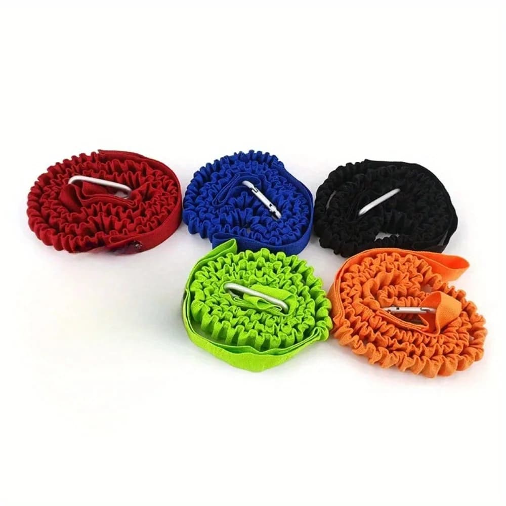 Guinzaglio per pagaia per kayak elastico regolabile 1PC con gancio di sicurezza Canna da pesca Cordino a spirale Corda per legare Accessorio per barca a remi