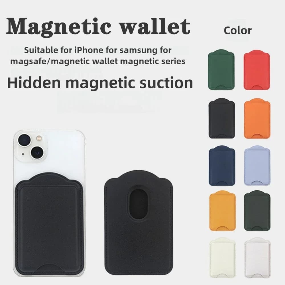 For Magsafe Magnetic Leather Wallet Case For iPhone 16 15 Pro Max For Samsung Galaxy S25 S24 Ultra Accessories Card Holder