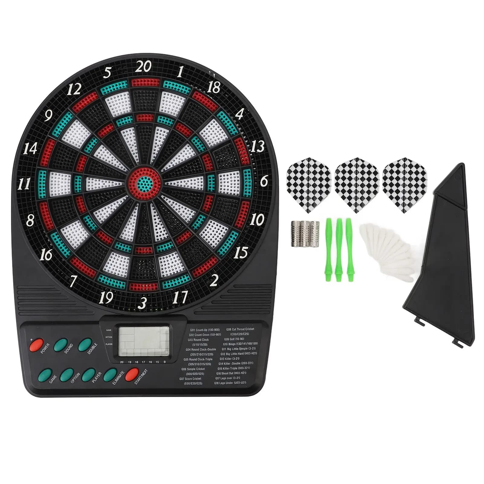 Electronic Dartboard Set Automatic Scoring Soft Tip Dartboard with Multiple Game Modes for Family Entertainment