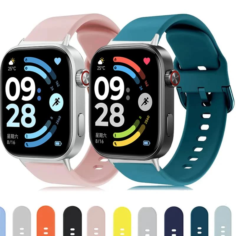 Cinturino per Redmi Watch 4 5 6 Smartwatch braccialetto per Xiaomi Mi Band 8pro 9pro cinturino di ricambio cinturino in silicone accessori
